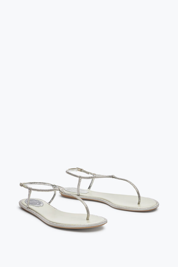 jeweled flat flip flops diana rene caovilla