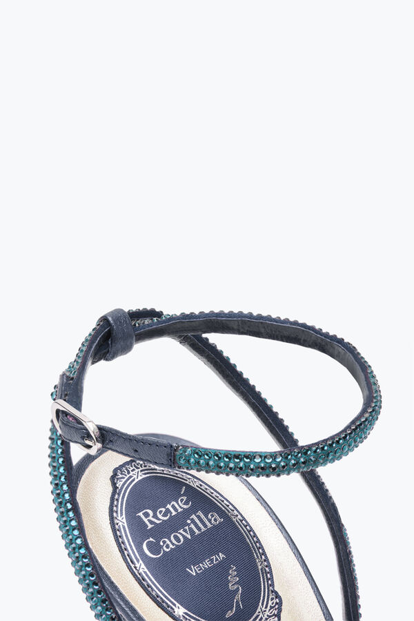 jeweled ellabrita crystal blue sandal 105 rene caovilla