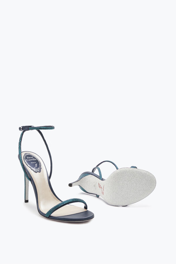 jeweled ellabrita crystal blue sandal 105 rene caovilla