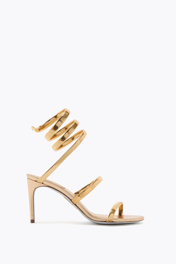 jeweled juniper metallic gold sandal 80 rene caovilla