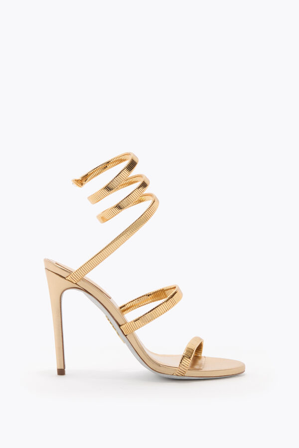 jeweled juniper metal gold sandal 105 rene caovilla