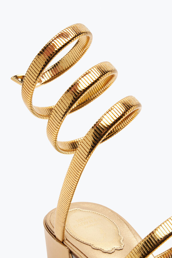 jeweled juniper metallic gold sandal 40 rene caovilla